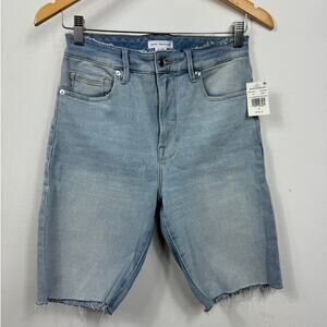 New Good American Good Bermuda Raw Hem in Blue689 Women's Size 4/27